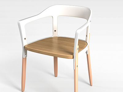 3d现代时尚铆钉椅子模型