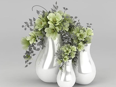 玻璃钢花瓶模型3d模型