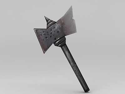 3d游戏赤壁游戏道具装备战斧模型