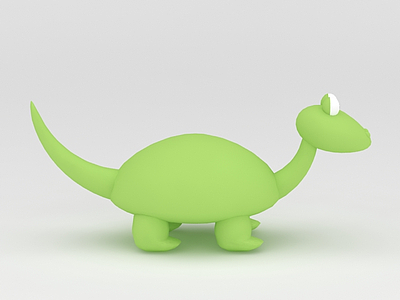 玩偶儿童玩具绿色小恐龙模型3d模型