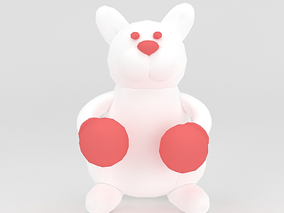 3d玩偶儿童玩具大白熊免费模型