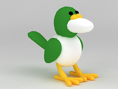 儿童玩具玩偶小鸟模型3d模型