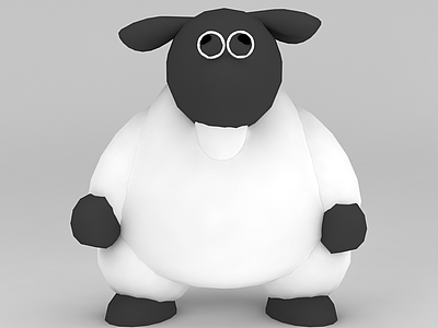 儿童玩具玩偶小羊模型3d模型