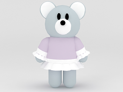 玩偶儿童玩具小熊娃娃模型3d模型