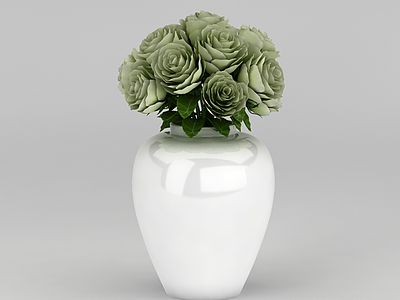 室内绿植花瓶摆件模型3d模型