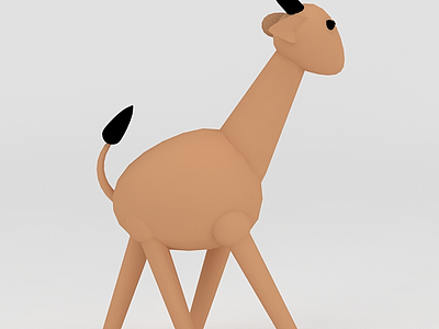 3d玩偶儿童玩具长颈鹿免费模型