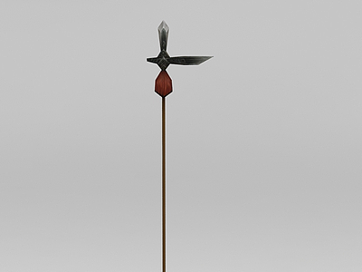 游戏赤壁游戏道具装备长矛模型