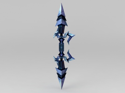 创世西游游游戏道具装备剑模型3d模型