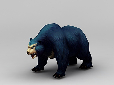 3d创世西游动漫游戏角色大熊模型