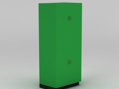 时尚绿色衣柜衣橱模型3d模型