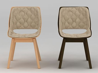 现代时尚餐椅3d模型