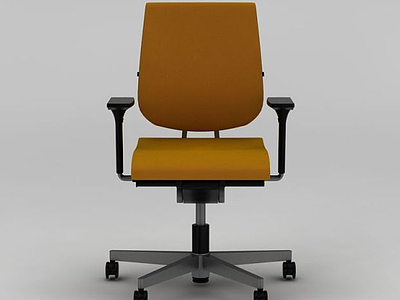 现代办公转椅3d模型