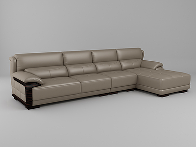3d现代休闲转角沙发模型