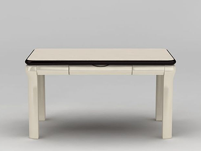 简约欧式餐桌模型3d模型