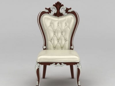 3d现代欧式雕花座椅模型