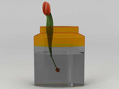 郁金香鲜花摆件模型3d模型