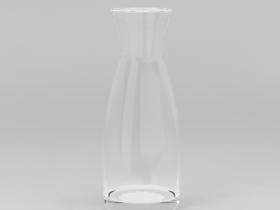 简约透明玻璃杯子模型3d模型