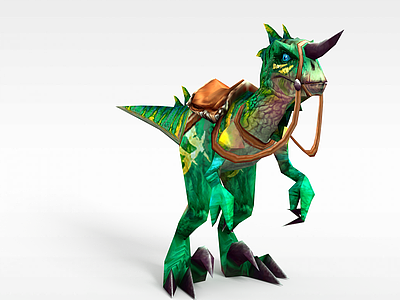 游戏角色恐龙坐骑模型3d模型