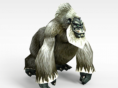 3d龙子谷游戏动漫角色猩猩模型