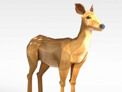 龙子谷游戏动漫角色小鹿模型3d模型