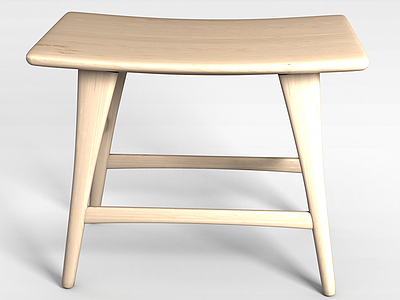 现代时尚简约木质椅子模型3d模型
