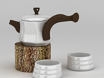 精品陶瓷茶具模型3d模型