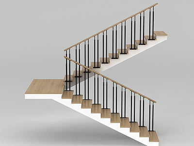 3d扶手楼梯免费模型