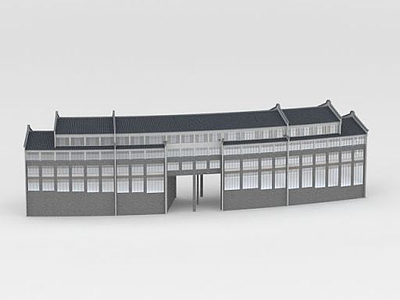 3d商业楼模型