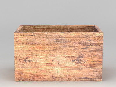 木质盒子模型3d模型