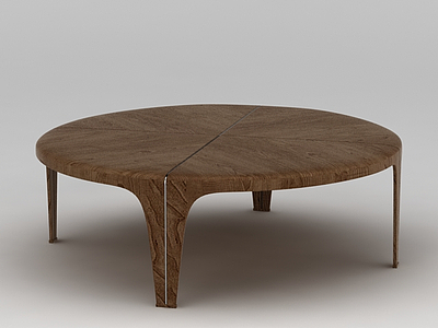 实木圆凳模型3d模型