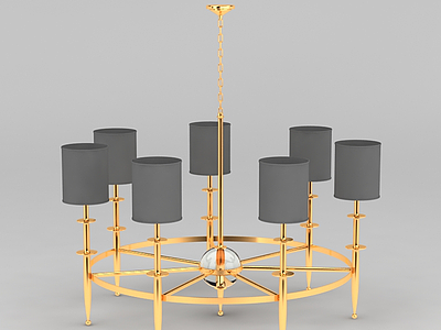 3d现代礼堂吊灯免费模型