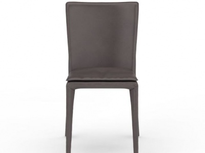 3d现代皮椅餐椅模型
