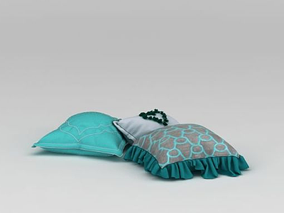 现代沙发抱枕模型3d模型