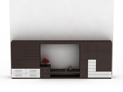 3d客厅组合电视柜免费模型
