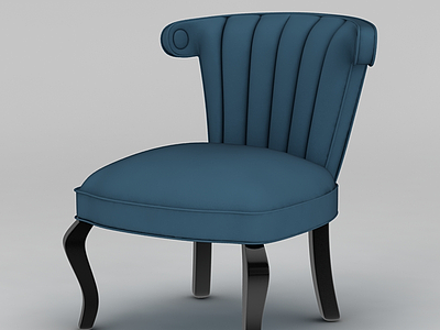 简欧休闲软包坐椅模型3d模型