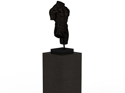 3d现代艺术雕塑摆件免费模型