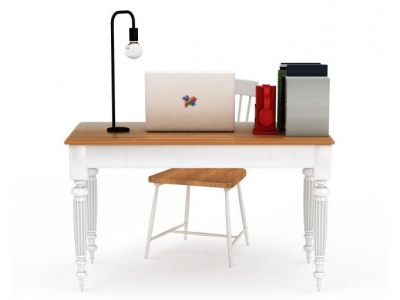 现代办公桌椅组合模型3d模型
