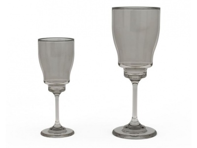 3d现代玻璃酒杯免费模型