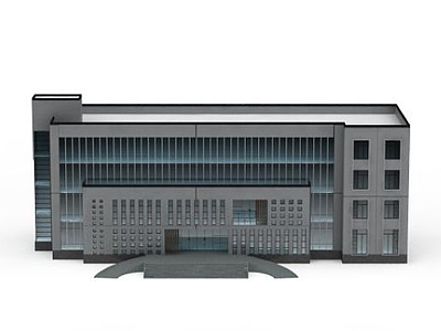 3d商务办公楼模型