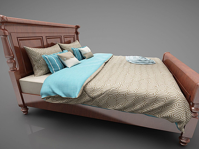 床架模型3d模型