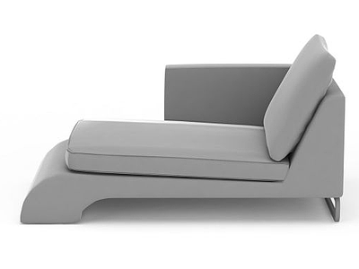 现代单人沙发床模型