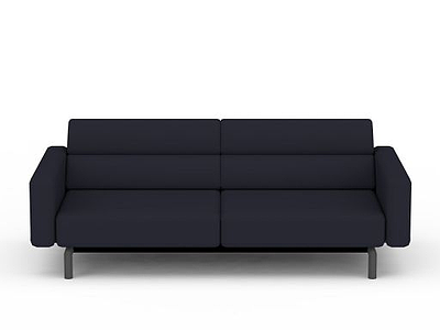 时尚深灰色布艺沙发模型3d模型
