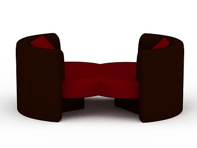双人沙发模型