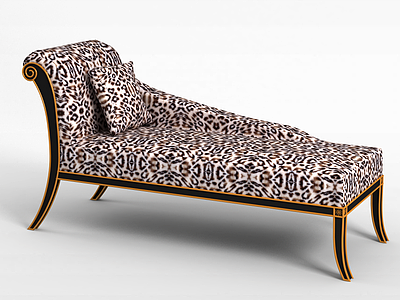 现代休闲单人沙发床模型3d模型