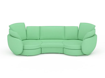 时尚布艺休闲沙发模型3d模型