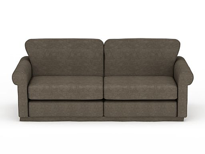 现代高档布艺双人沙发模型