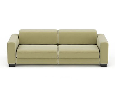 3d现代休闲布艺双人沙发免费模型