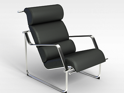 现代灰色办公椅模型3d模型