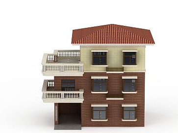 3d别墅小洋楼模型