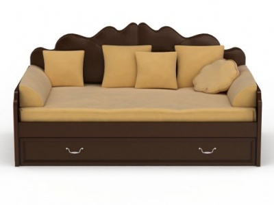 精品贵妃榻沙发床模型3d模型